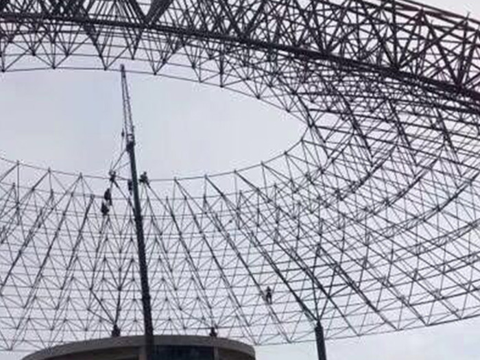 鄂州篮球馆球形网架厂家价格